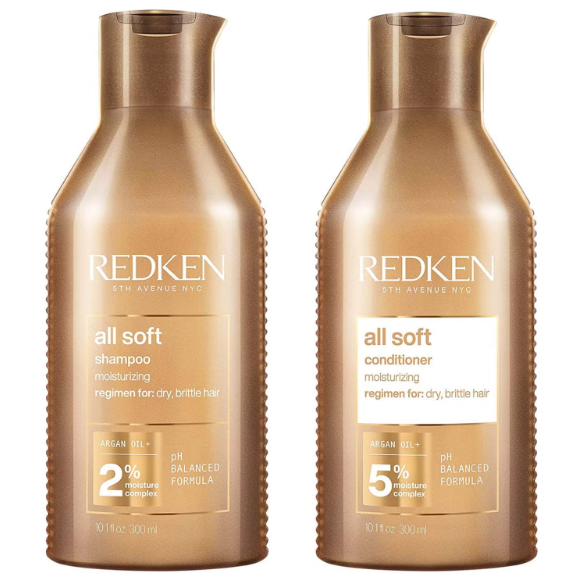 Linea All Soft Redken Shampoo y Acondicionador 10.1 Oz / 300 ml