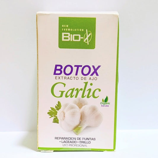 Botox reparador de puntas, laceado y brillo, Bio-X (extracto de ajo) 60ml