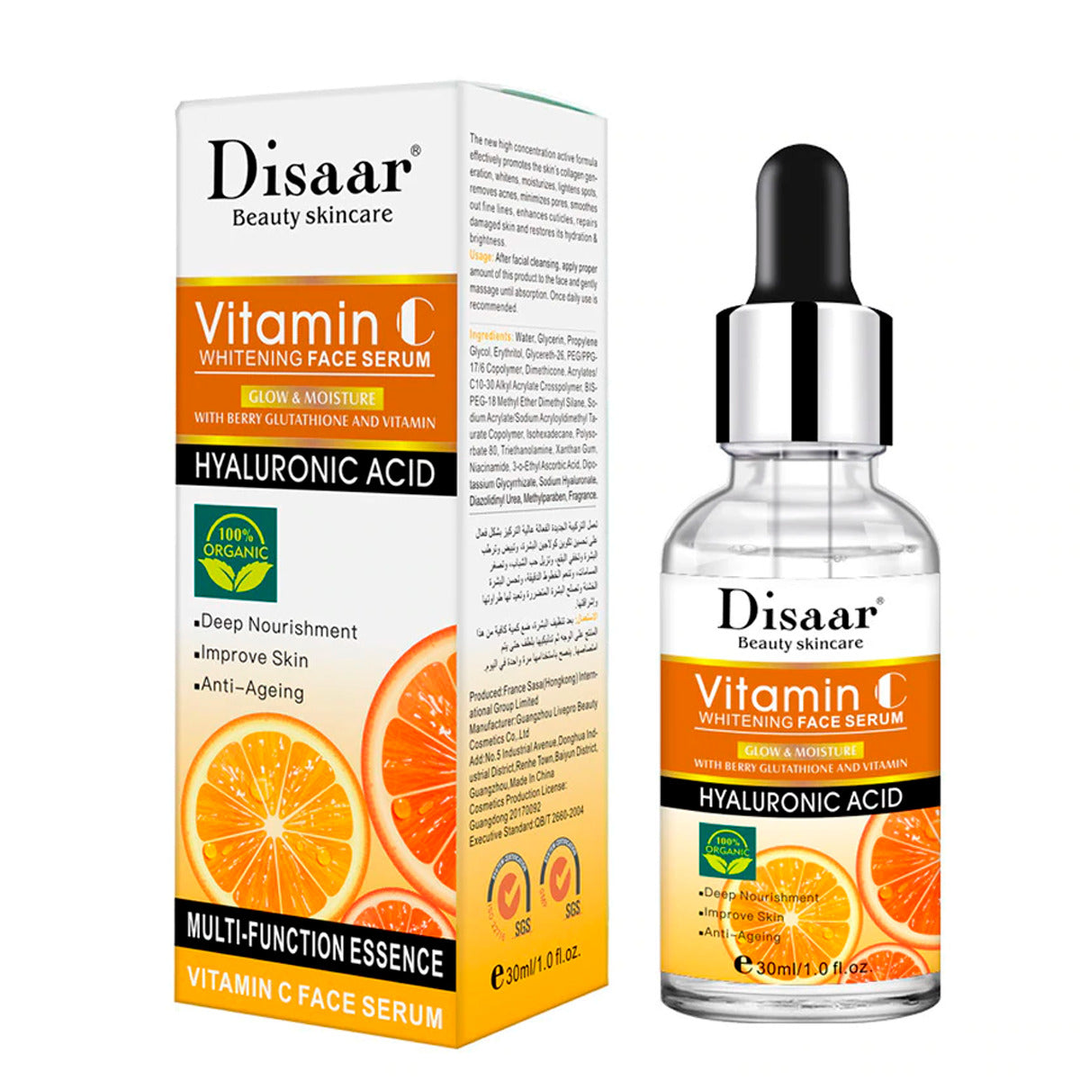 Dúo Serum Disaar - Vitamina C + Acido hialurónico 30ml