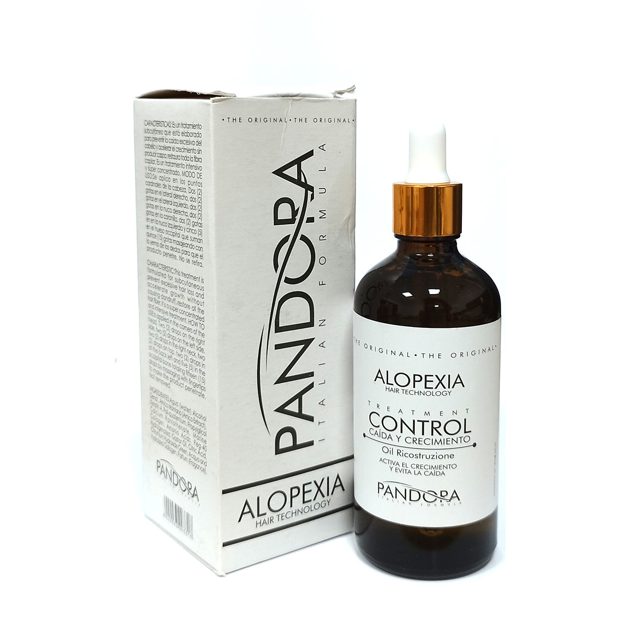 Gotero control caída y crecimiento Alopexia Pandora 4 oz