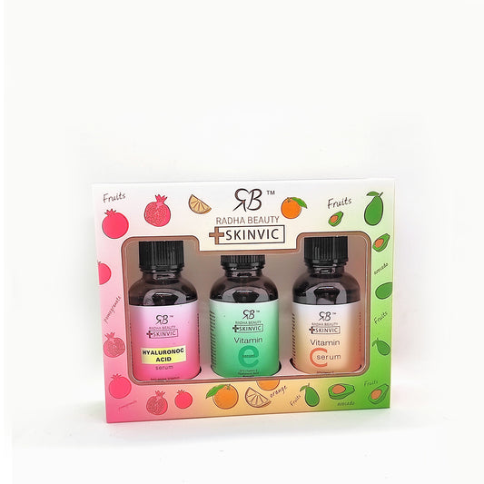 Serum Vitamina C, vitamina E & ácido hialurónico SkinVic 3 x 30ml